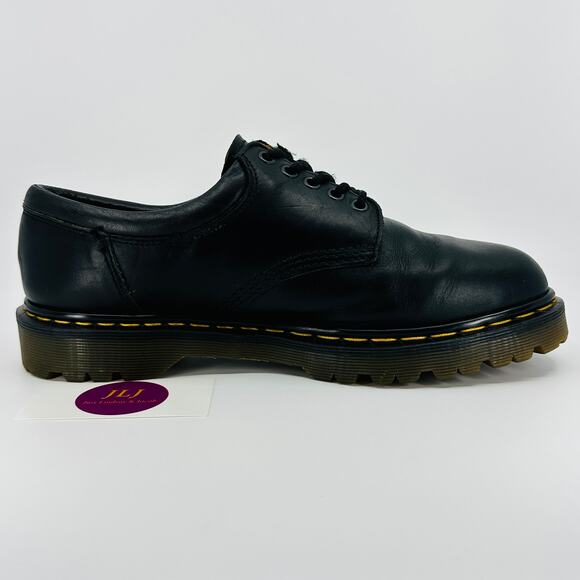 Dr. Martens Men's 8053 Made in England Black Leather Shoes Size 10 UK/ 11 US - Picture 7 of 13